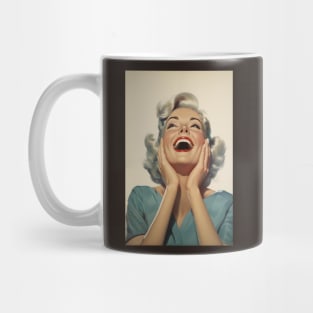 Happy Vintage Woman Mug